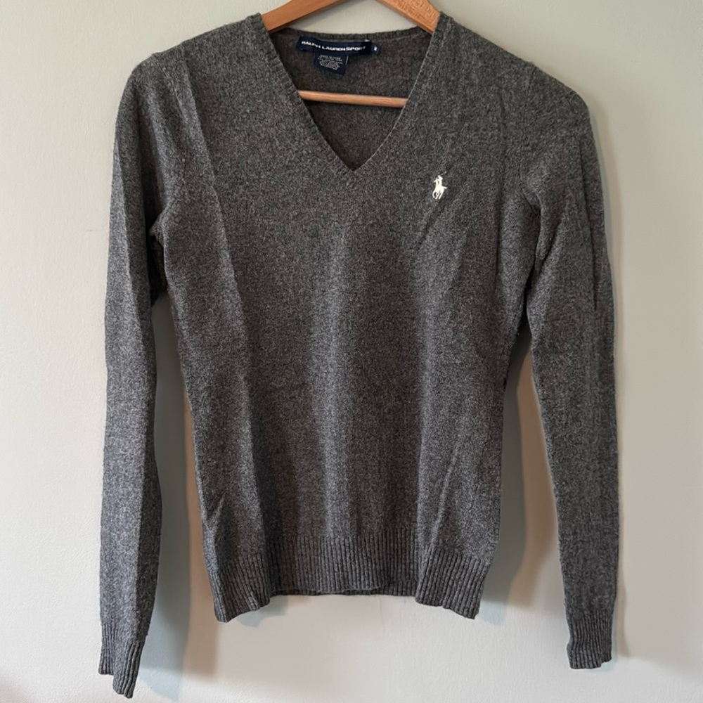 Gray Ralph Lauren Sport sweater
